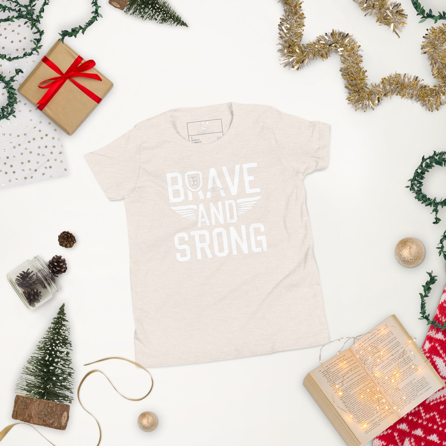 Youth Short Sleeve | Brave And Strong - T-Shirt