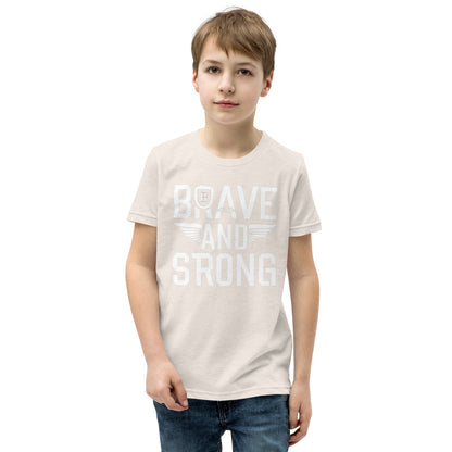 Youth Short Sleeve | Brave And Strong - T-Shirt