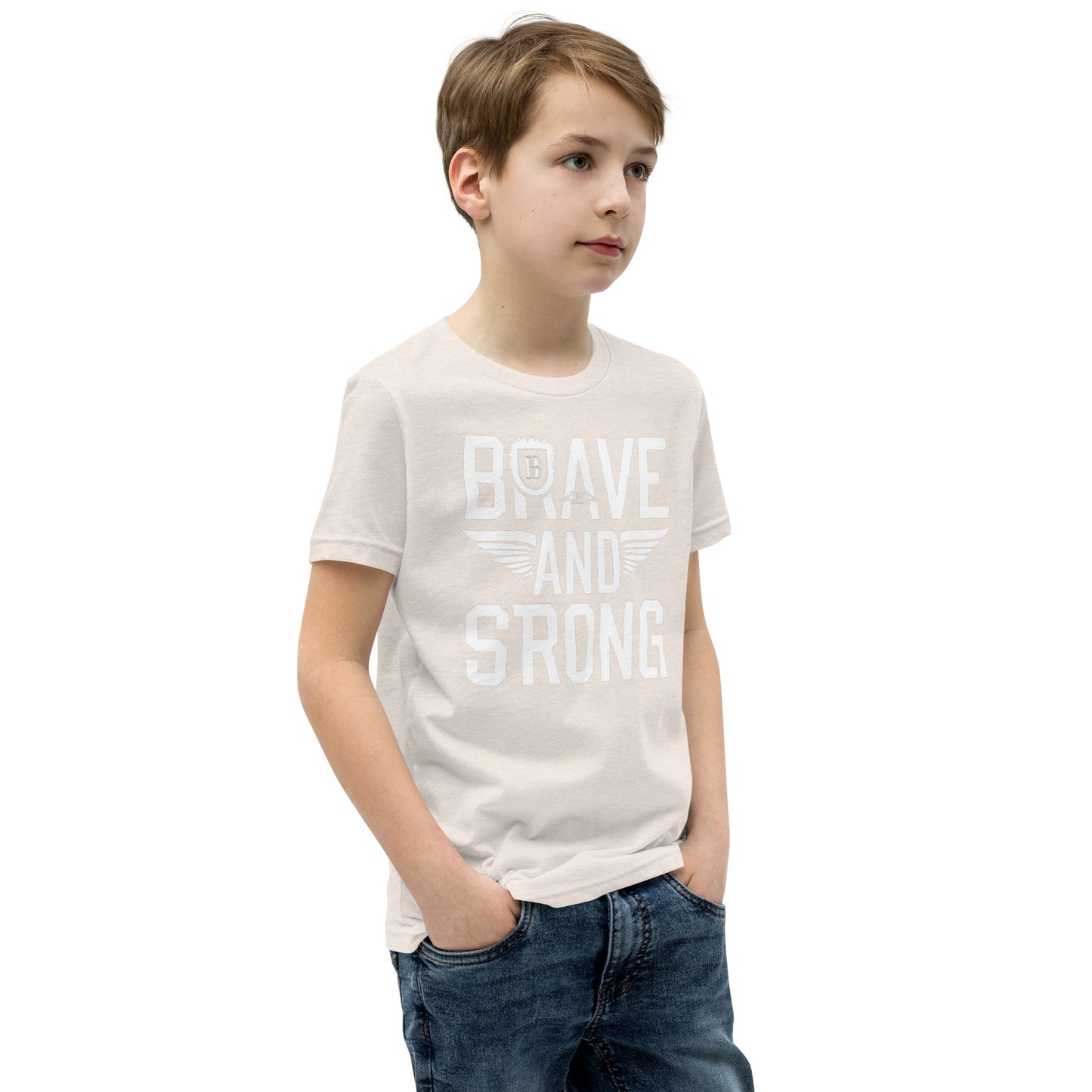 Youth Short Sleeve | Brave And Strong - T-Shirt