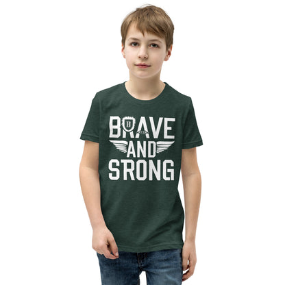 Youth Short Sleeve | Brave And Strong - T-Shirt
