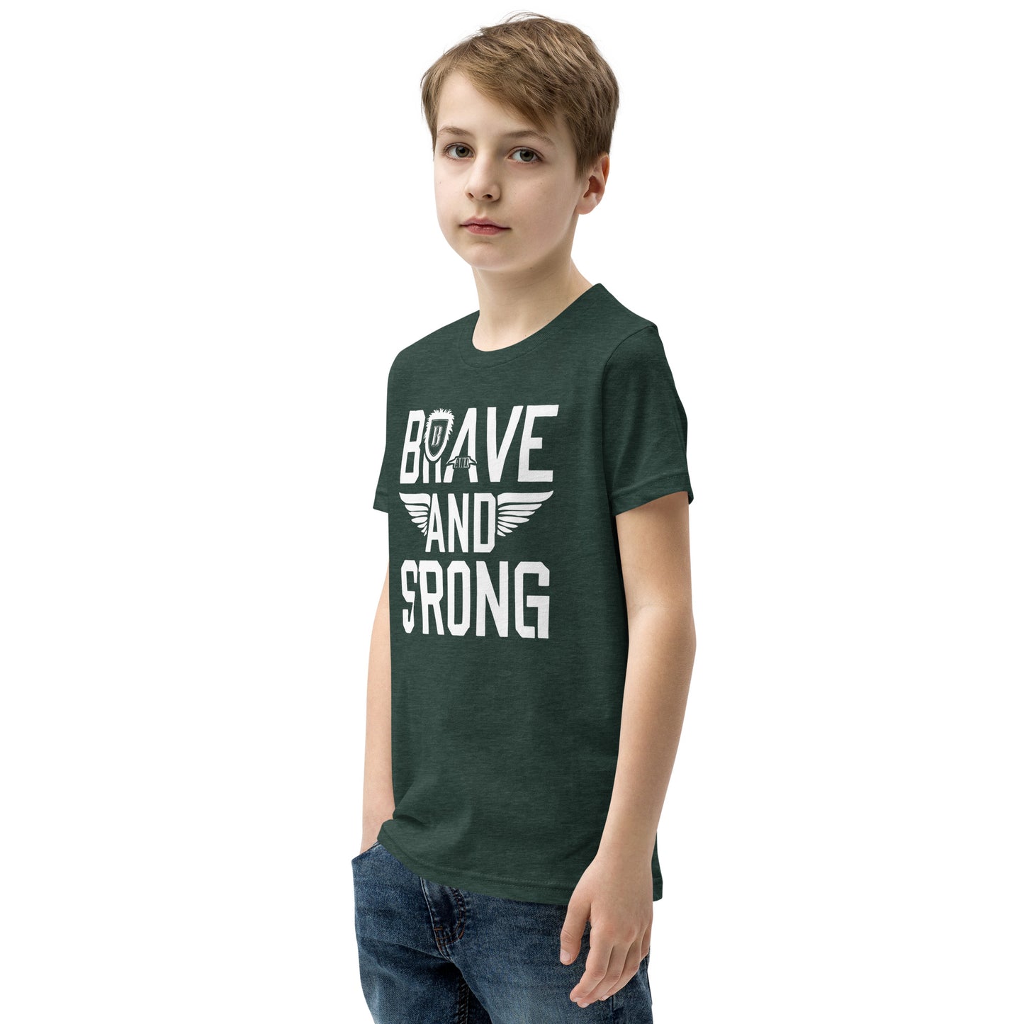 Youth Short Sleeve | Brave And Strong - T-Shirt