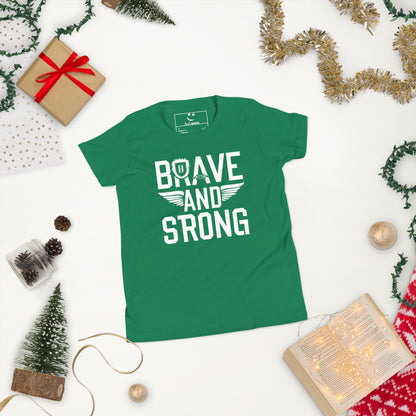 Youth Short Sleeve | Brave And Strong - T-Shirt