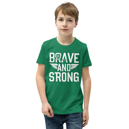 Youth Short Sleeve | Brave And Strong - T-Shirt