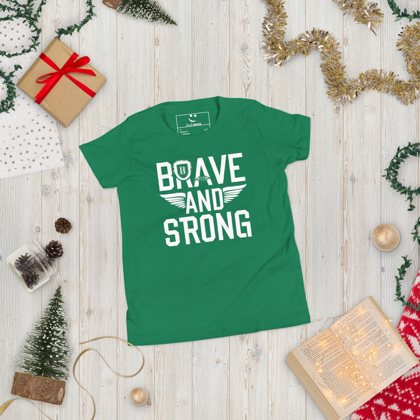 Youth Short Sleeve | Brave And Strong - T-Shirt