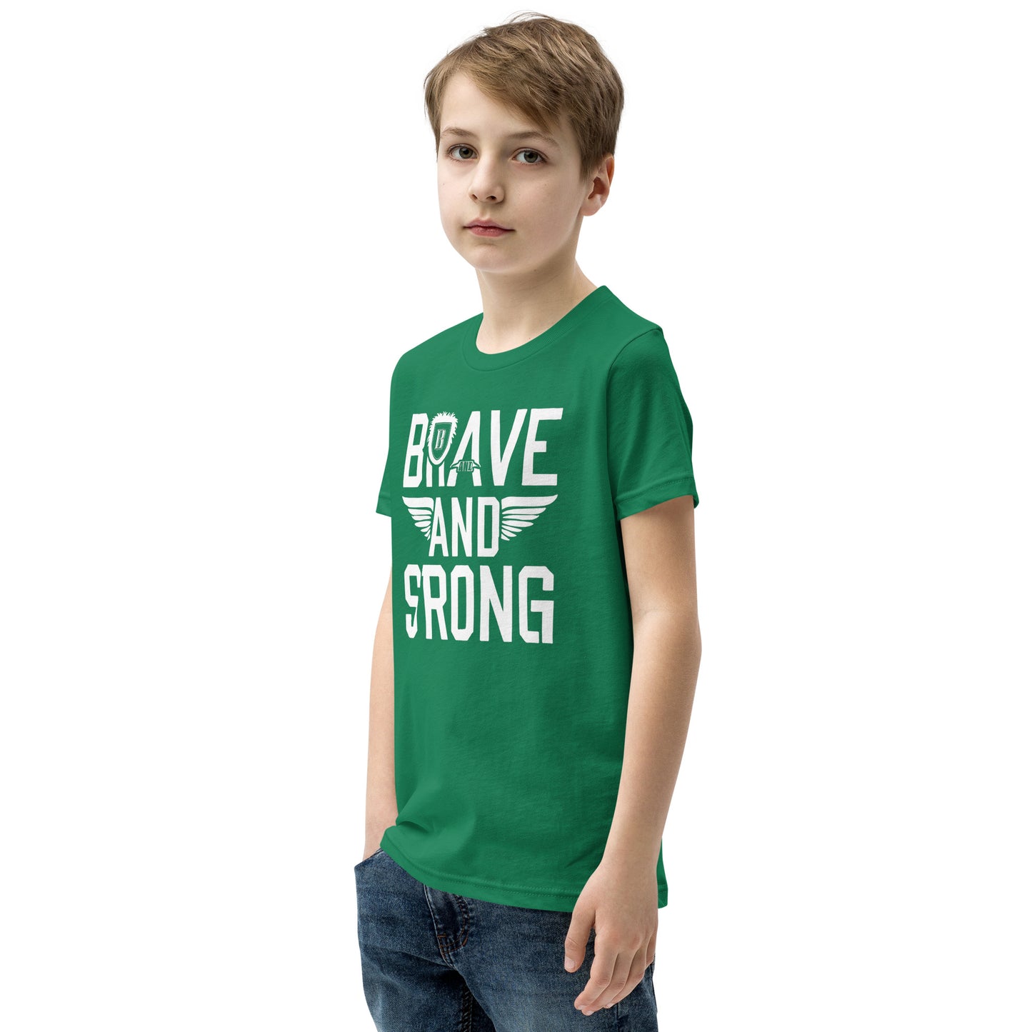 Youth Short Sleeve | Brave And Strong - T-Shirt