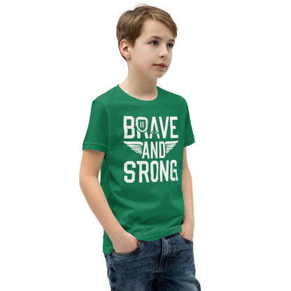 Youth Short Sleeve | Brave And Strong - T-Shirt