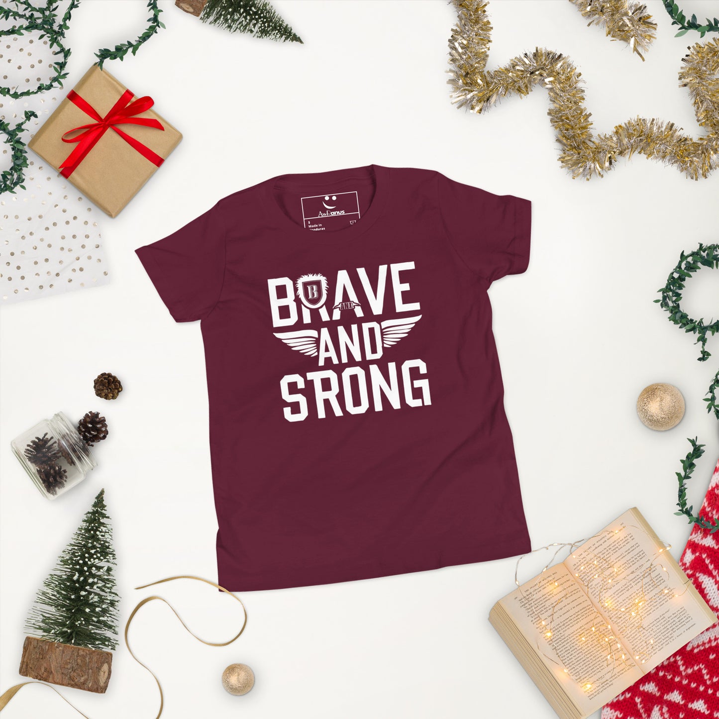 Youth Short Sleeve | Brave And Strong - T-Shirt
