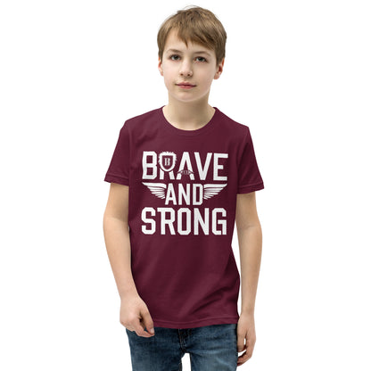Youth Short Sleeve | Brave And Strong - T-Shirt