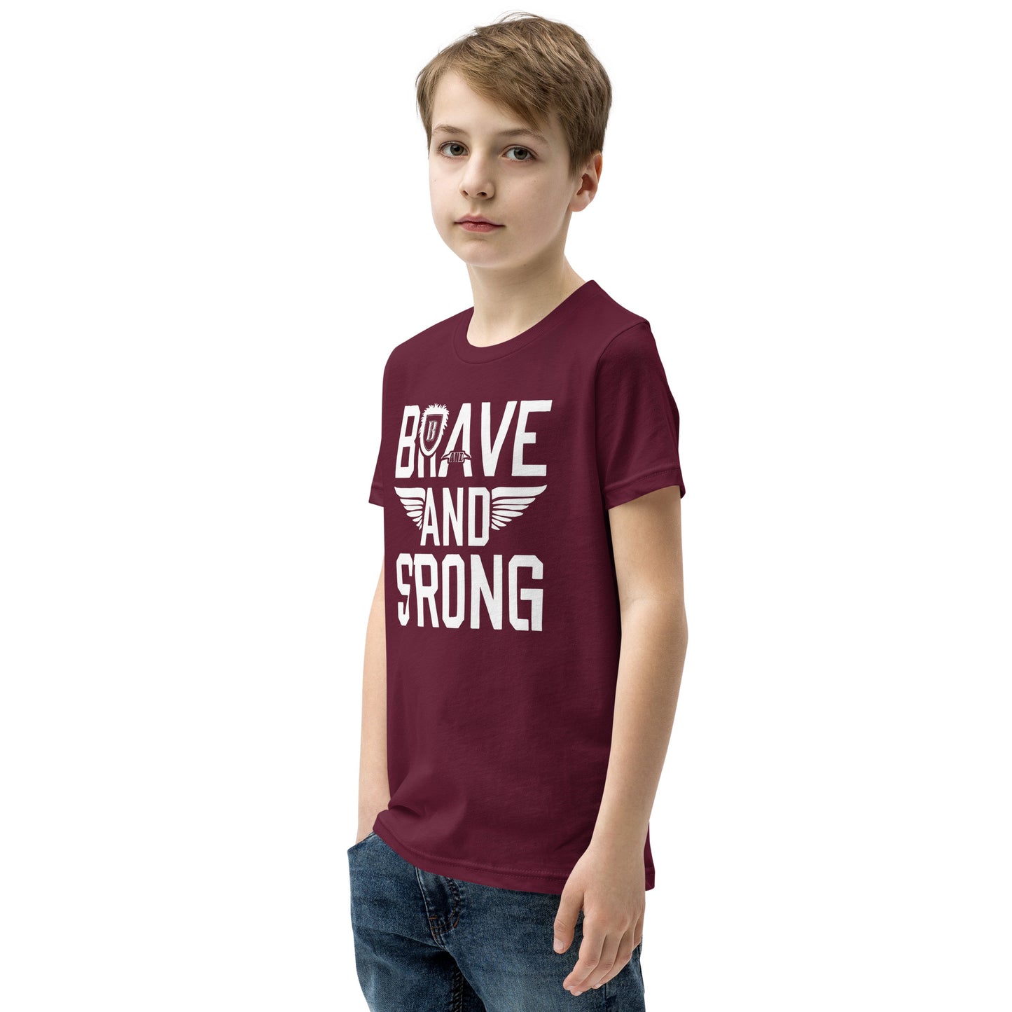 Youth Short Sleeve | Brave And Strong - T-Shirt