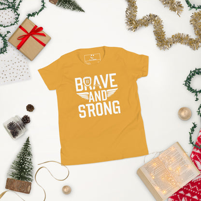 Youth Short Sleeve | Brave And Strong - T-Shirt