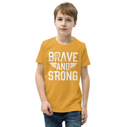 Youth Short Sleeve | Brave And Strong - T-Shirt