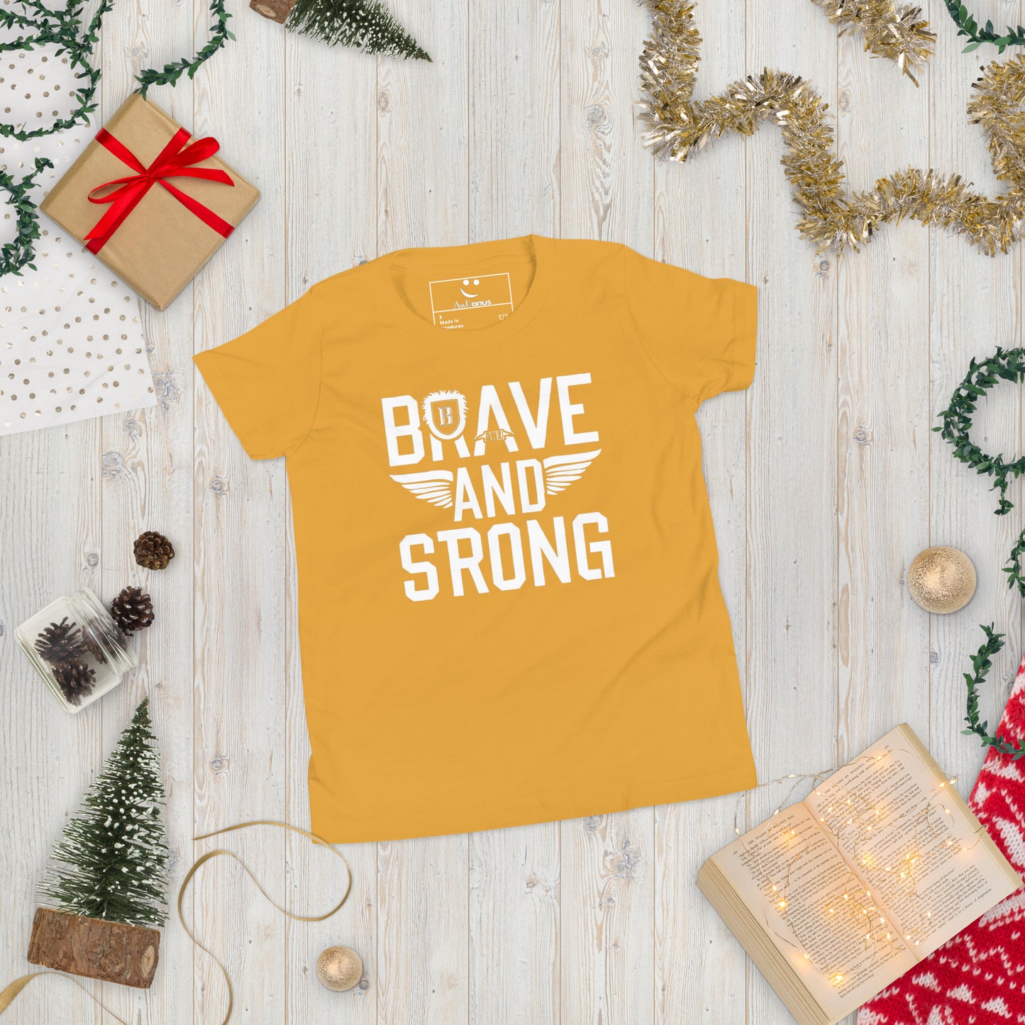 Youth Short Sleeve | Brave And Strong - T-Shirt