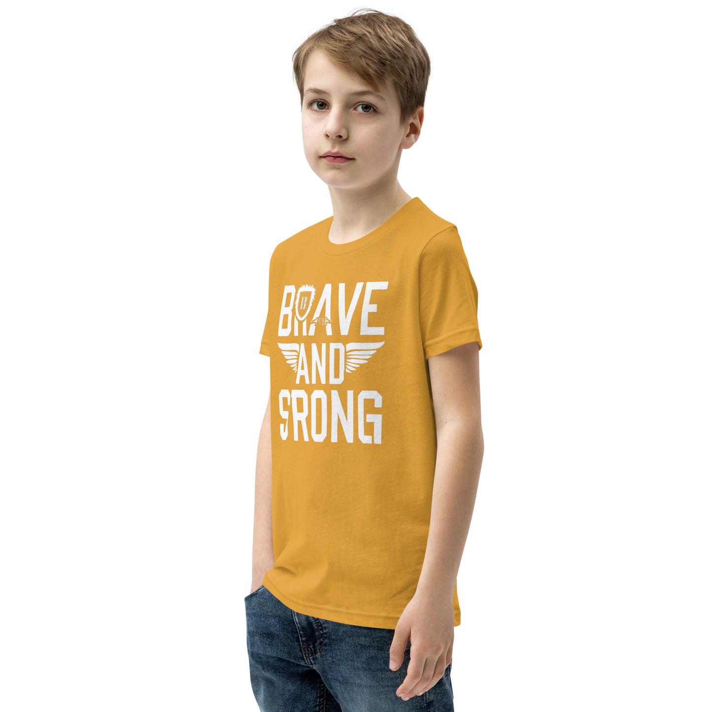 Youth Short Sleeve | Brave And Strong - T-Shirt