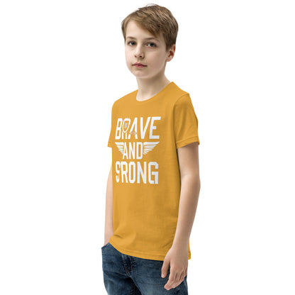 Youth Short Sleeve | Brave And Strong - T-Shirt