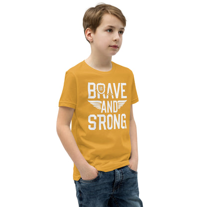 Youth Short Sleeve | Brave And Strong - T-Shirt