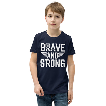 Youth Short Sleeve | Brave And Strong - T-Shirt