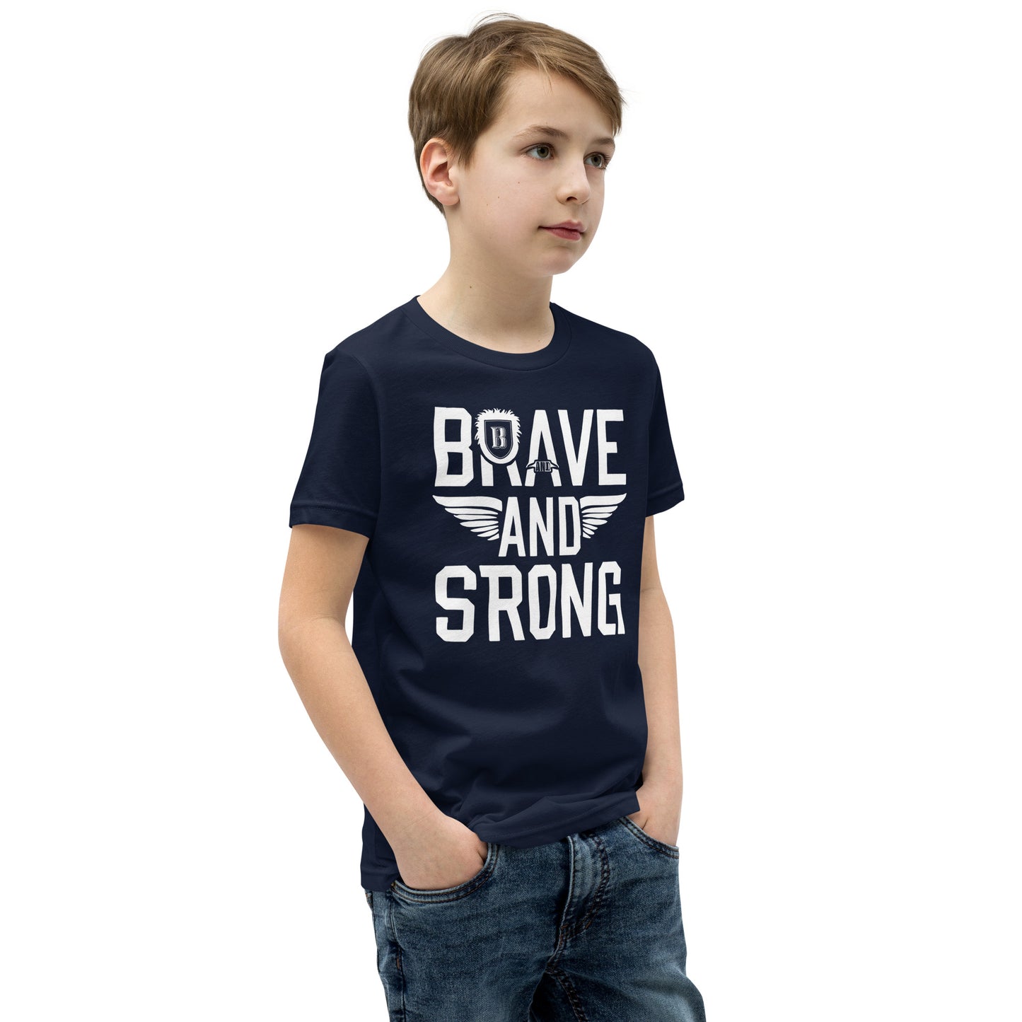 Youth Short Sleeve | Brave And Strong - T-Shirt