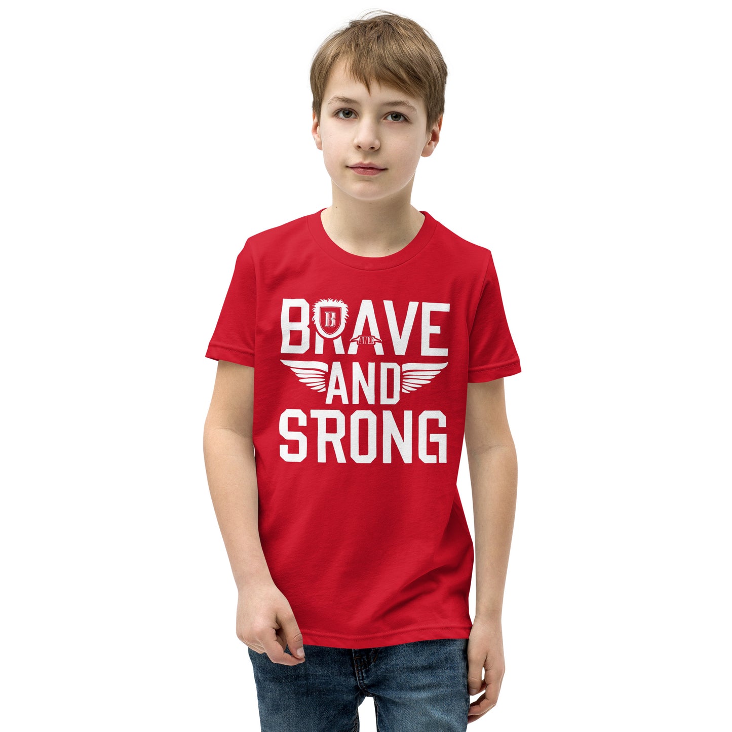 Youth Short Sleeve | Brave And Strong - T-Shirt