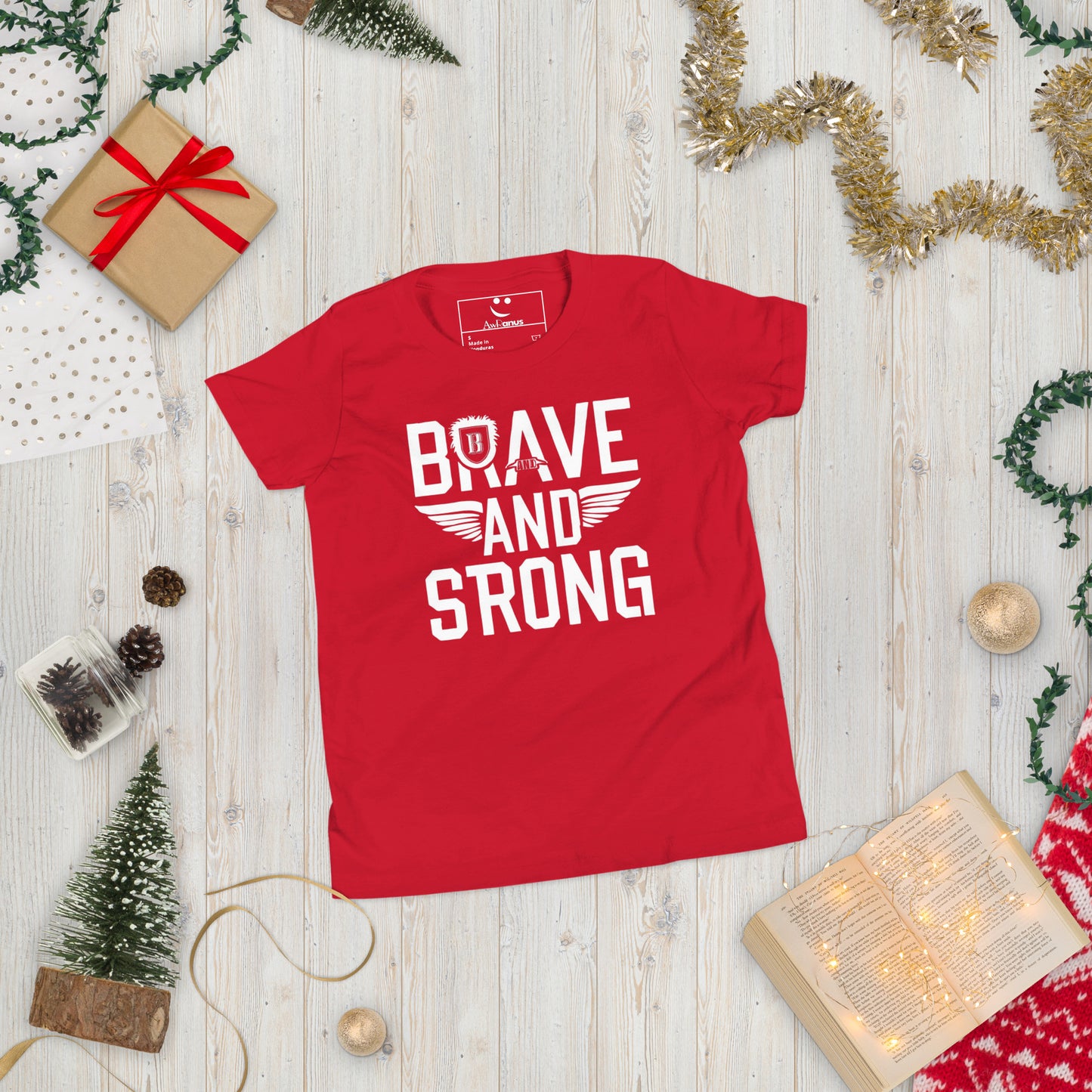 Youth Short Sleeve | Brave And Strong - T-Shirt