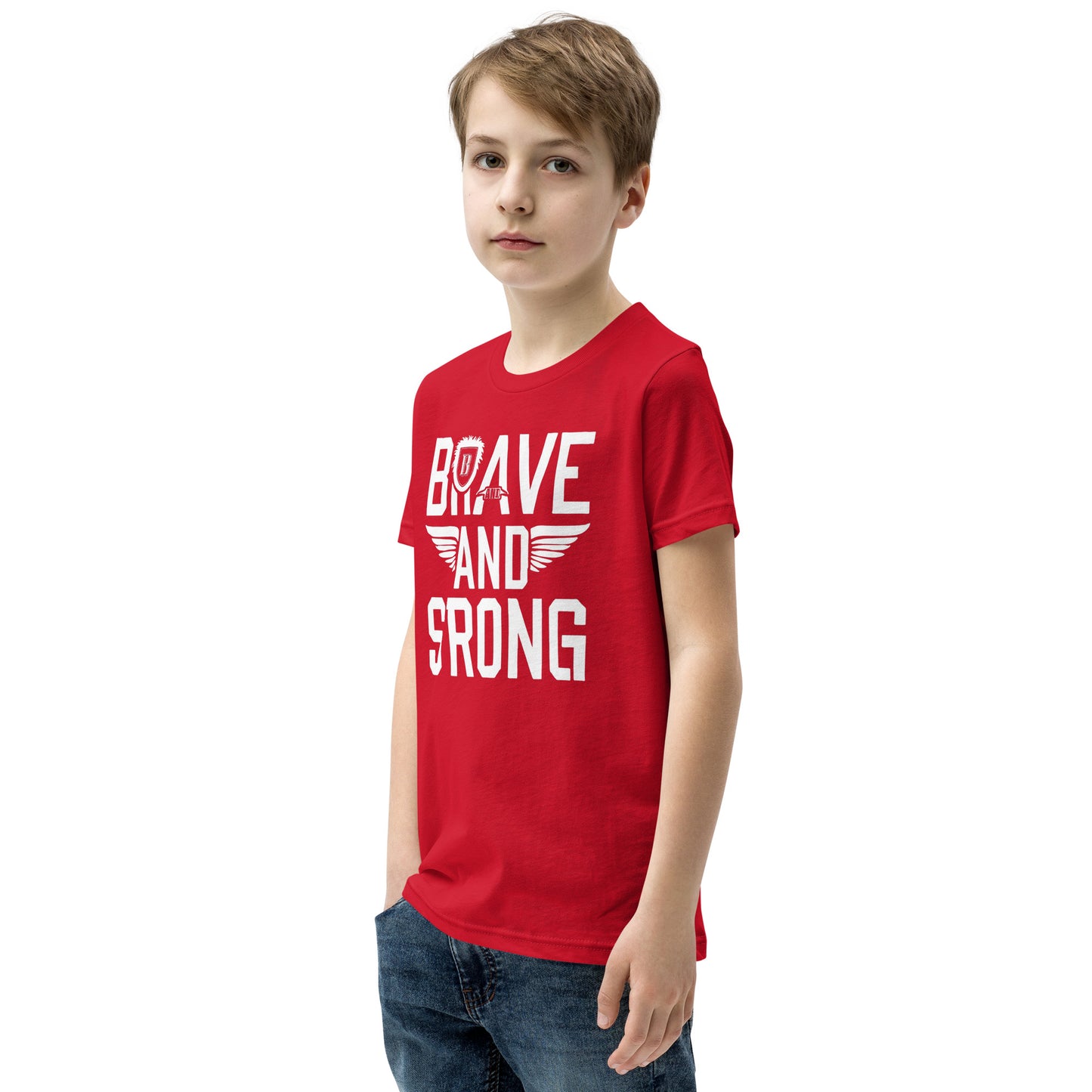 Youth Short Sleeve | Brave And Strong - T-Shirt