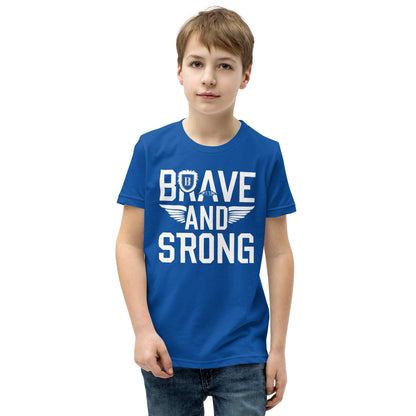 Youth Short Sleeve | Brave And Strong - T-Shirt