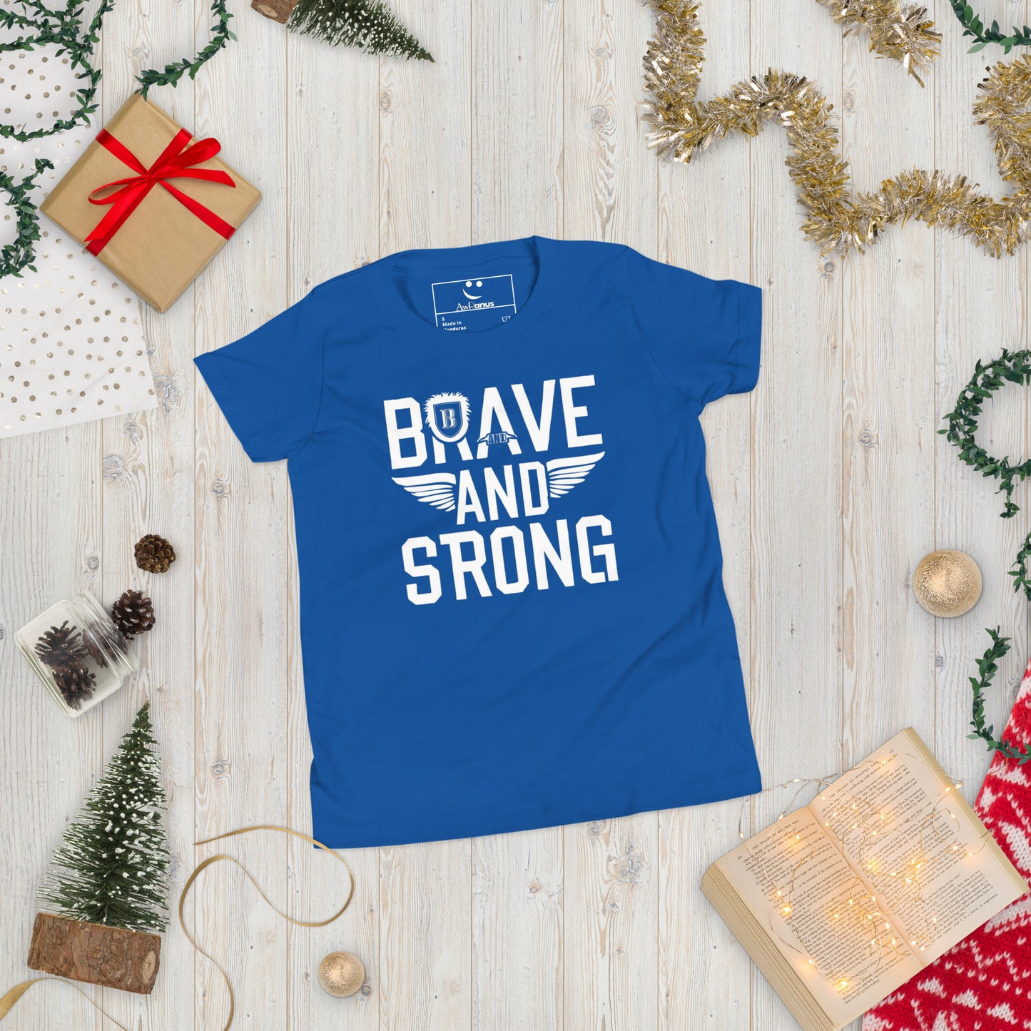 Youth Short Sleeve | Brave And Strong - T-Shirt