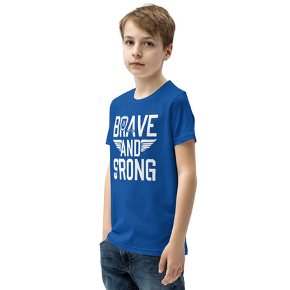 Youth Short Sleeve | Brave And Strong - T-Shirt