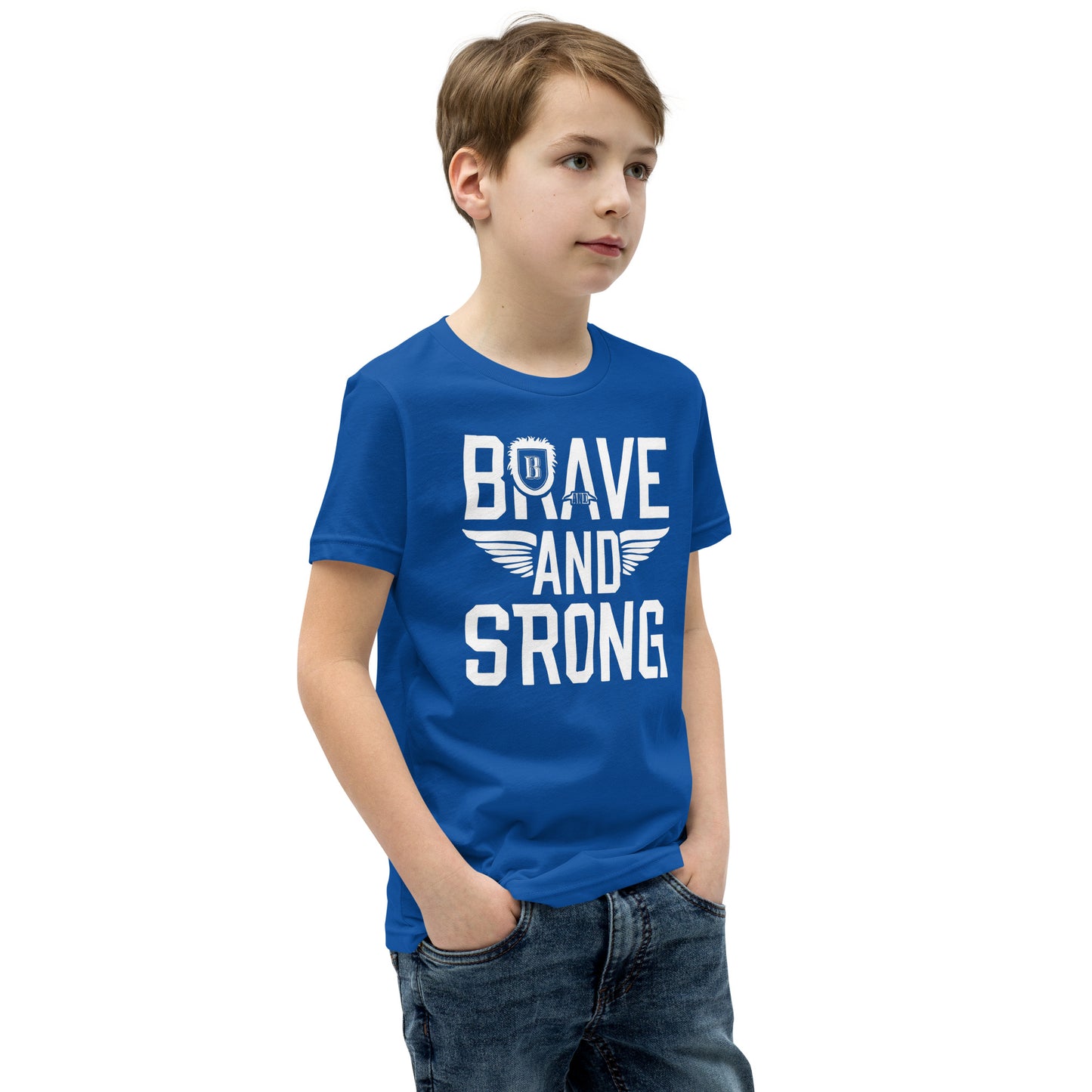Youth Short Sleeve | Brave And Strong - T-Shirt